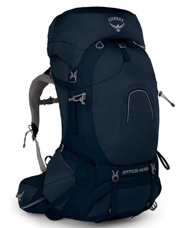 Osprey Atmos AG 65 Men's Backpacking Backpack- Unity Blue